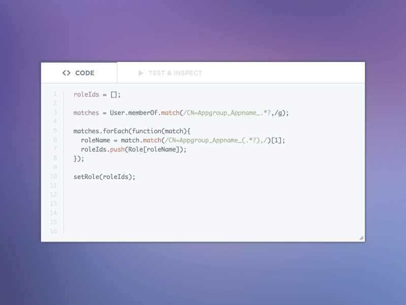 Code Editor code editing inspect script syntax highlighting test ui ux
