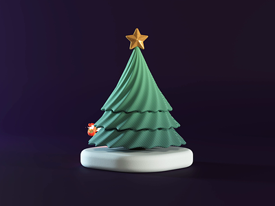 Christmas 2022 3d 3d animation animation blender bubble c4d christmas christmas tree concept cycles design doodle holiday motion motion graphics pine tree shooting star snow star tree