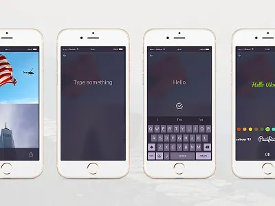 New photo mobile app android app flat ios iphone mobile photo