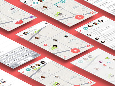 Chatbaka: The Ultimate Car Chat App app design car chat driving map messenger navigation uiux voice