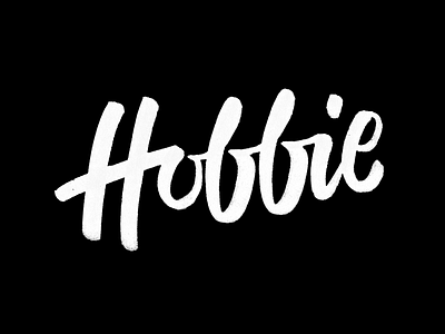 Hobbie - 365 Days of Lettering Day 4 hand hobbie kuretake lettered lettering type