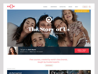 The Big Know Maketing Site education home page marketing site web design