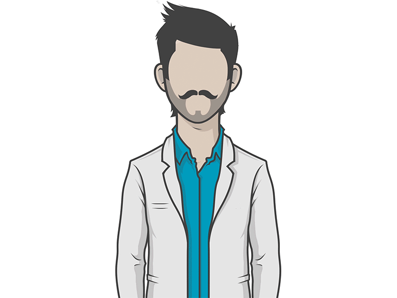 Character animation - You? after effects animated character design animated gif character animation character illustration looping animation puppet tool team profile web animation