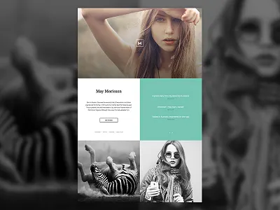 Single page design minimal one page sketch