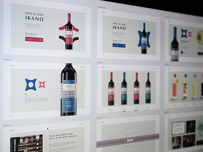 Winery web pages typography ui ux web wine