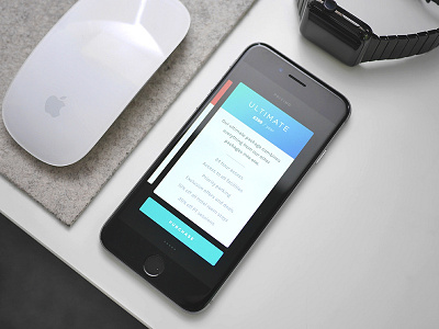 Pricing Cards iPhone app gradient ios iphone minimal mobile ui ultralinx ux