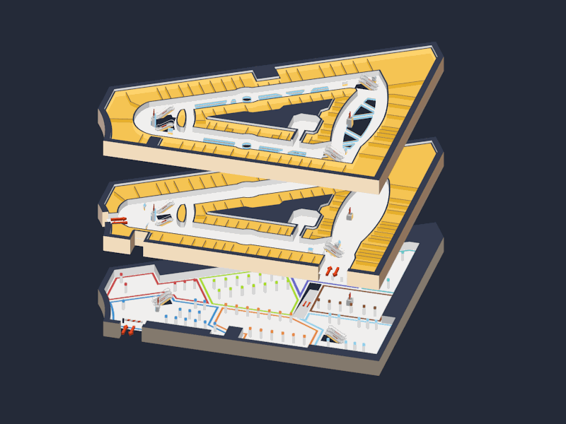 Mall navigation system 3d mall map navigation plan