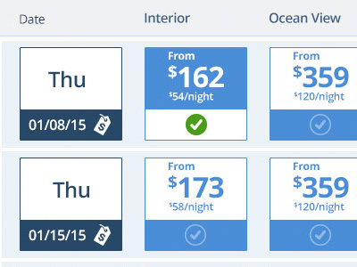 TST Cruise Details Page architecture design flexible information interactive responsive travel ui ux website