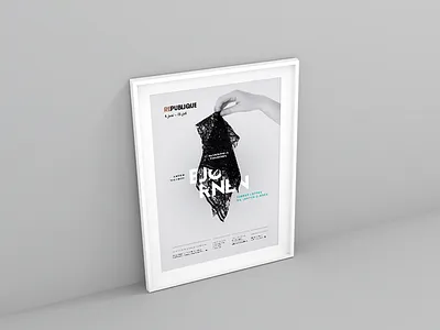 Bjørnen poster arts culture identity modern monochrome poster the bear theatre veil