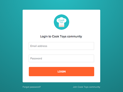 Click to community login form form login ui