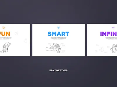 Epic Web app cool fun ios iphone mobile responsive simple smart weather web