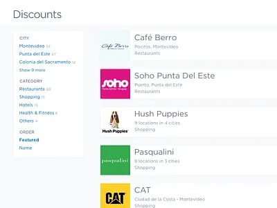Listing page cards css filters html layout list listing page responsive ui