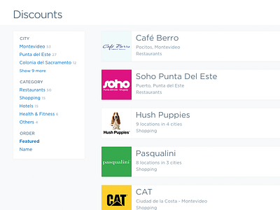 Listing page cards css filters html layout list listing page responsive ui