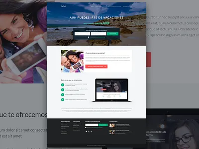 Financial product landing page box button clean financial form landing landing page loan page product subscribe website
