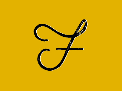 The Flop cursive f hand drawn minnesota