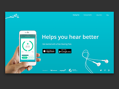 Mimi.io Website app landing page mimi ui ux web webdesign