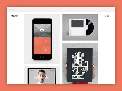 MADE: Portfolio Template agency clean freelance html mario maruffi minimal portfolio template themeforest ui understandable