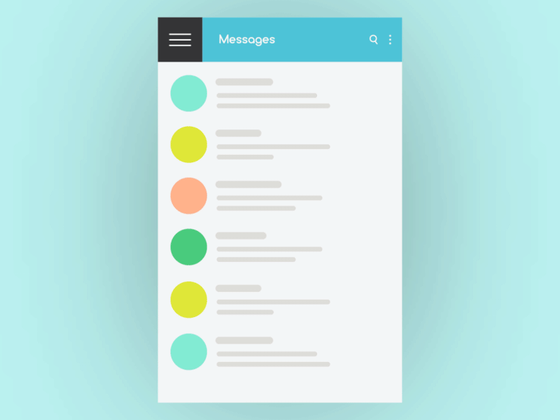 You Have Mail after effects animation debut flat gif illustrator interaction message mobile motion ui ux