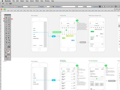 wireframing app application flow diagram ux wf wireframes