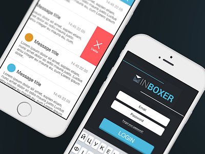 Inboxer app app app design branding ios ios design logo mobile uxui