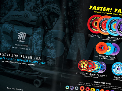 Skateboard Magazine Ad ad concrete waves magazine print seismic skate skate skateboard wheels