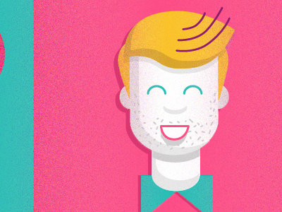 Mag Layout editorial flat grainy iillustration mag texture