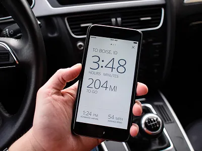 Drive App Concept app concept design driving interaction ios mobile prototype road trip ryan smith ux