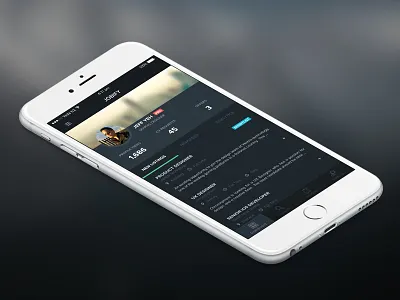 Dashboard concept for a job finding app design graphic interface ios iphone mobile ui