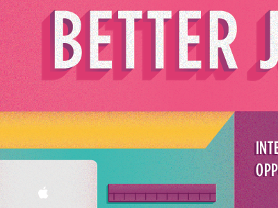 WIP desktop editorial face flat grain illustration texture