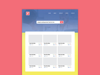 Always on call branding clean gradiants icons landing page minimalistic search simple ui ux web design website