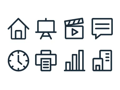 Linear Icons iconography
