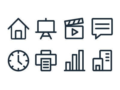 Linear Icons iconography