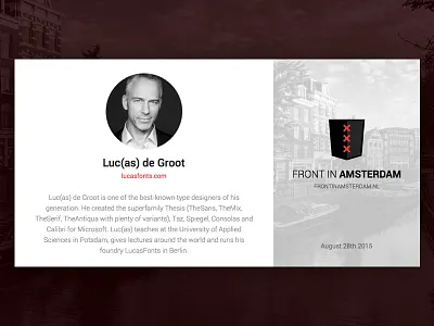 Front in Amsterdam conference amsterdam conference front end front in amsterdam