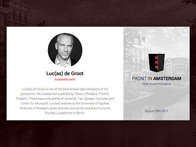 Front in Amsterdam conference amsterdam conference front end front in amsterdam