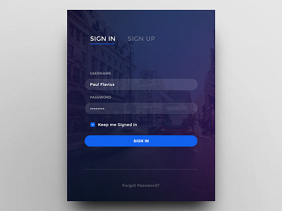 Day 001 - Login Form element flat form in input interface login sign sing up user widget
