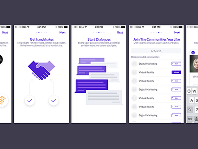Grip - Intro Flow guide intro mobile slide tour walk through