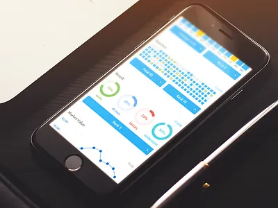 Soccer State app flat football graphics news percentage player soccer sports state statistics ui