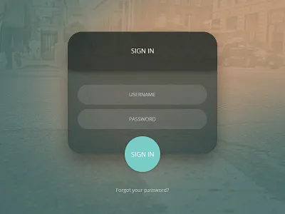 Login Form flat input interface login login form sign in user