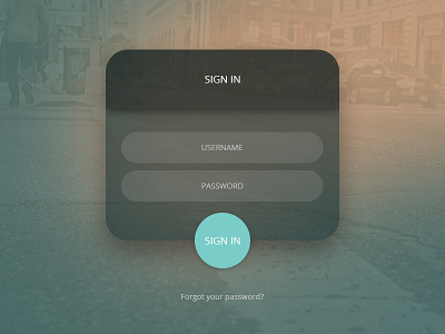 Login Form flat input interface login login form sign in user
