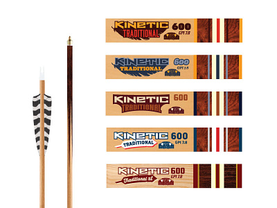 Hunting arrow labels labels logo