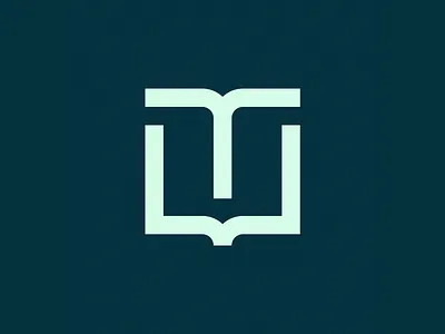 Book and T letter - 2 book logo brand branding design education finance icon learn letter logo logo mark t letter