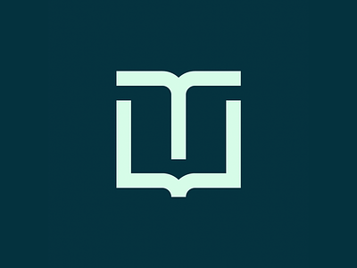 Book and T letter - 2 book logo brand branding design education finance icon learn letter logo logo mark t letter