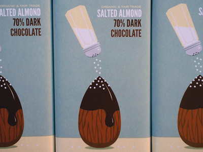 Theo x Sub Pop almond chocolate illustration salt seattle vector