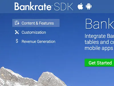 New design for Software Development Kit design sdk ui