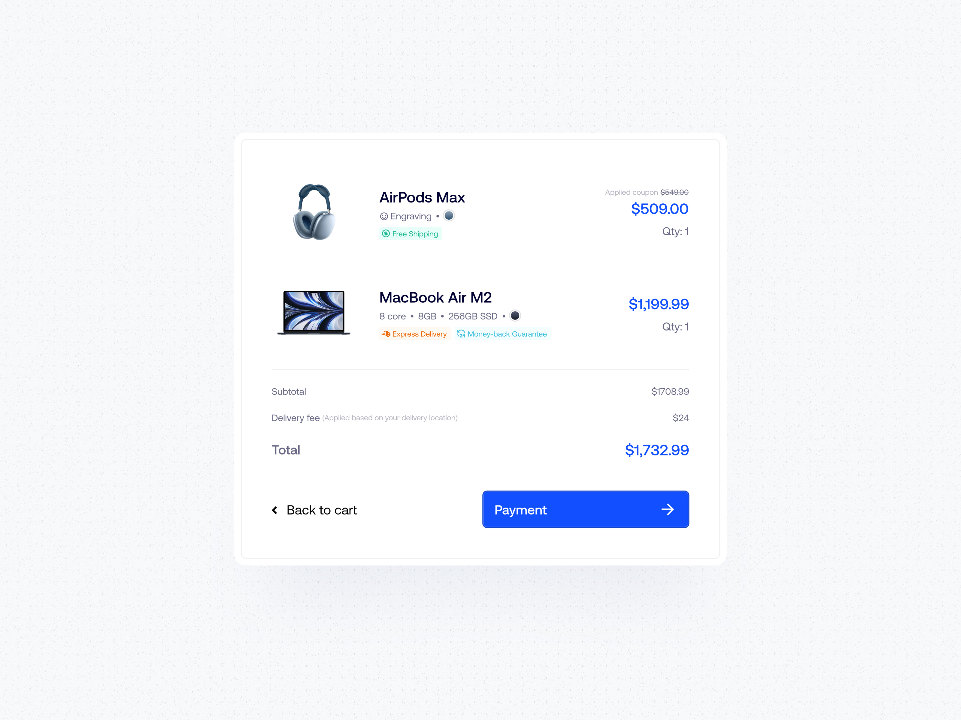 Payment Modal by ECH⚡️ on Dribbble