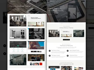 ModernThemes Revamp - Free & Premium WordPress Themes design free fullscreen parallax responsive theme web wordpress