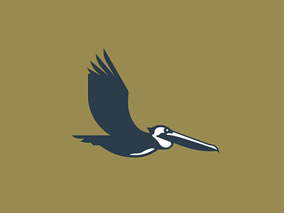 WIP - Pelican Cycling Club bird flying logo mark pelican