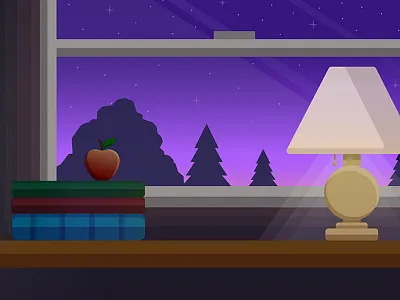 Night Owl code school design illustration vector illustration