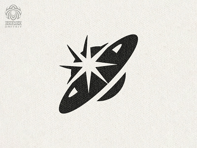 Saturn starlight logo branding cosmos logo luminous planet saturn saturn ring star universe