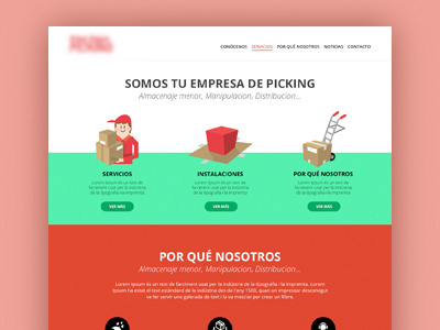 Home, storage company design web